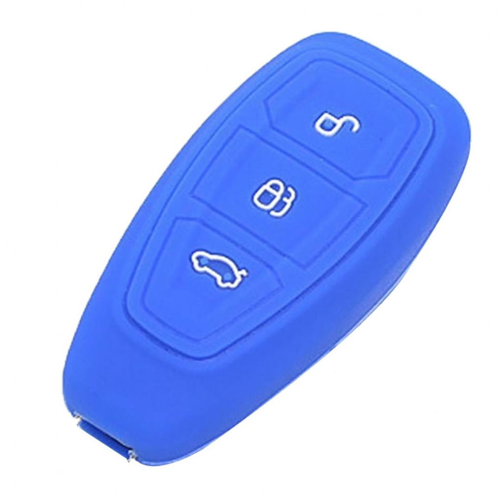 Car Care 3 Buttons Silicone Remote Car Key Fob Cover Case for Ford Focus Mondeo Fiesta
