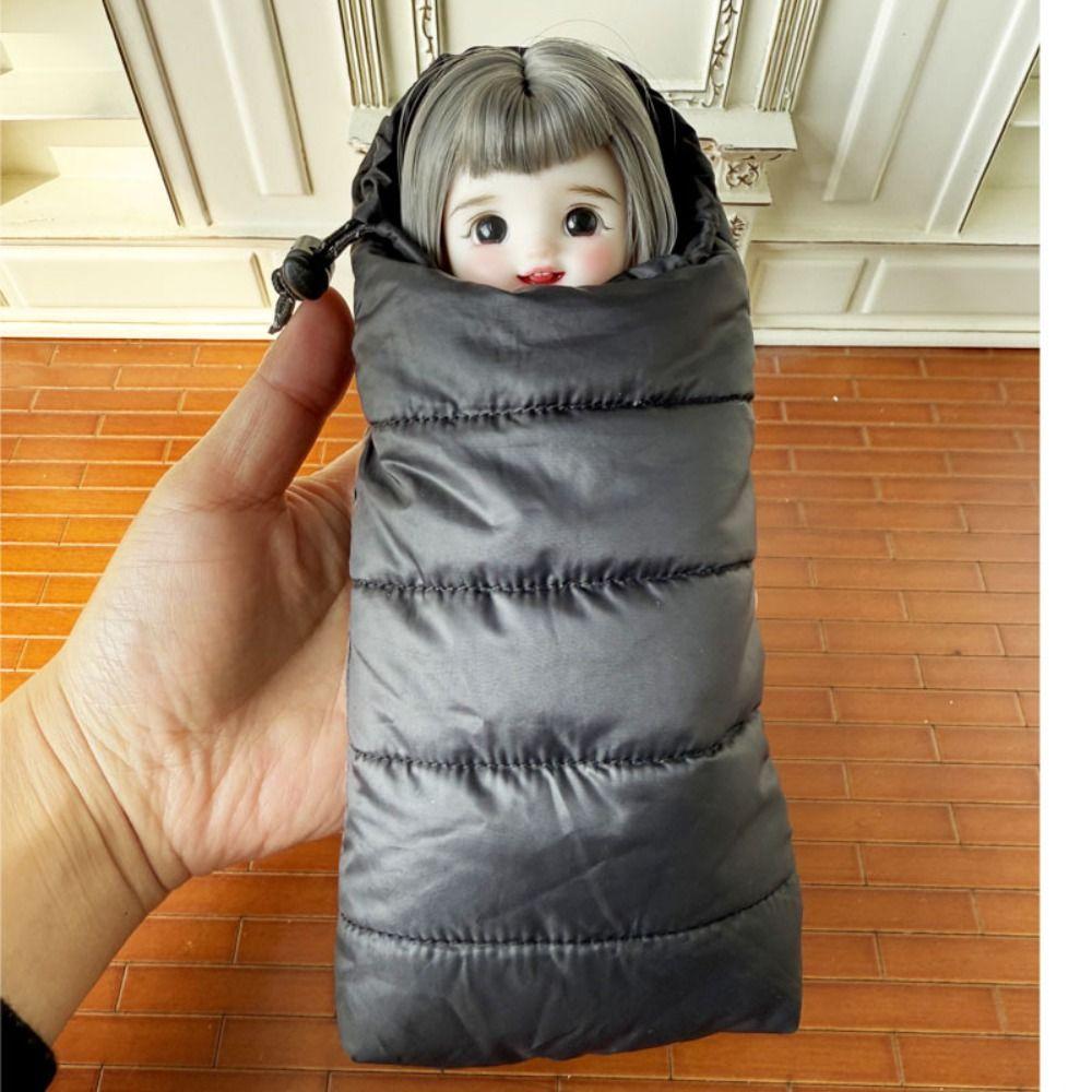 Lifelike Design Sleeping Bag Miniature Bedroom Furniture Dollhouse Outdoor Camping Photo Props