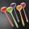 Silicone Nonstick Anti Hot Translucent Handle Soup Spoons Kitchen Cooking Tools
