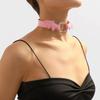 Модный розовый ошейник готический вампирский серийный кулон ошейник крылья ангела чокер ошейник женский