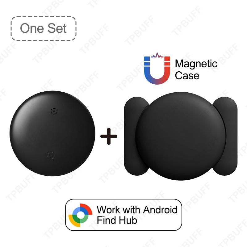 Android Smart GPS Tracker with Strong Magnetic Silicone Protective Case For Google Find Hub Device Tracker Luggage Key Tracking