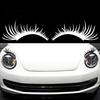 Exterior Car Decoration Accessories 2 Pairs Headlight Eyelash Stickers, Funny Auto Headlamp Decals, Decals for Cars Adhesive Cute Vehicle Stickers
