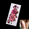 Fashion Fake Temporary Tattoo Sticker Rose Flower Arm Body Waterproof Women Art
