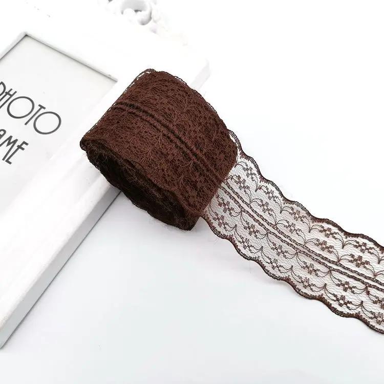 10 метров/рулон 4,5 см Красная Черная Синяя Вышивка Кружевная Лента DIY Одежда Швейная Ткань Свадьба Рождество Хэллоуин Подарок Украшение