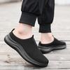 Mens Half Slippers Summer Breathable Mesh Mens Shoes Outdoor Casual Walking Shoes Large Flat Light Mesh Slippers Sandals