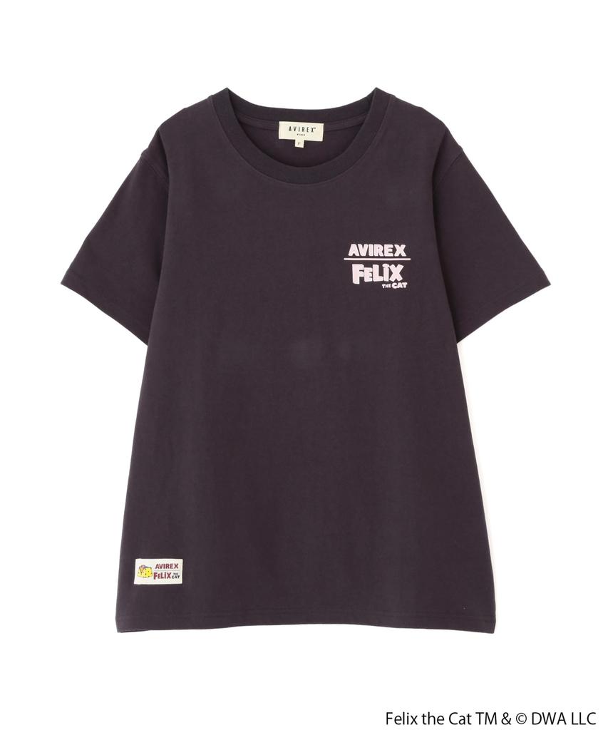 AVIREX ФУТБОЛКА FELIX COMICS, Женская, S, 010, Черная, 783-5135610