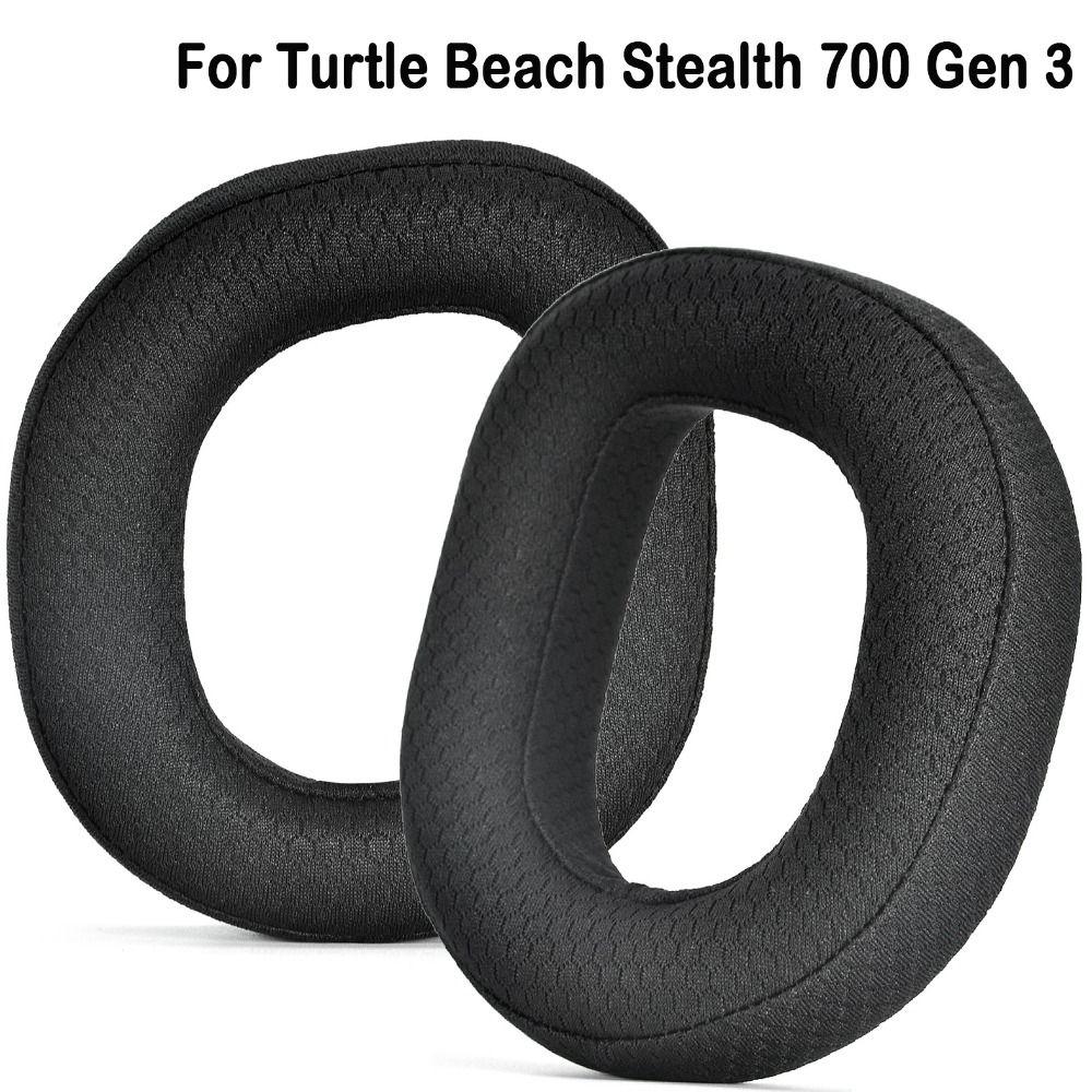 1Pair Replacement Ear Pads Memory Sponge Soft Headset Earmuff Mesh Ear Cushion for Turtle Beach Stealth 700 Gen 3