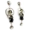 [C5251] - Designer Earrings 'Belle Des Champs' Black