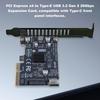 Чип ASM3242 Адаптер передней панели PCI Express X4 на Type E USB 3.2 GEN2 20 Гбит Плата-райзер Карта расширения Конвертер-райзер