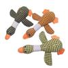 Yousheng Dog Teething Toy Wild Goose Chew Toy Mental Stimulation Dog Toy with Built-In Squeaker Tough Fabric Puppy Teething Relief Toy