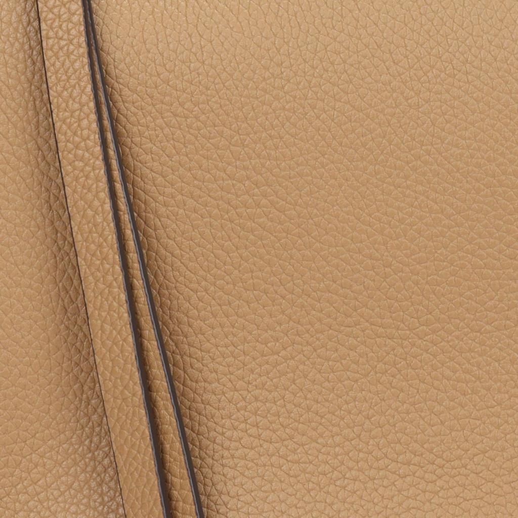 Tory Burch Romy Zipper Closure Adjustable Shoulder Strap Mixed Material Tote Shoulder Bag Small Women Bags Tiramisu 176674-227