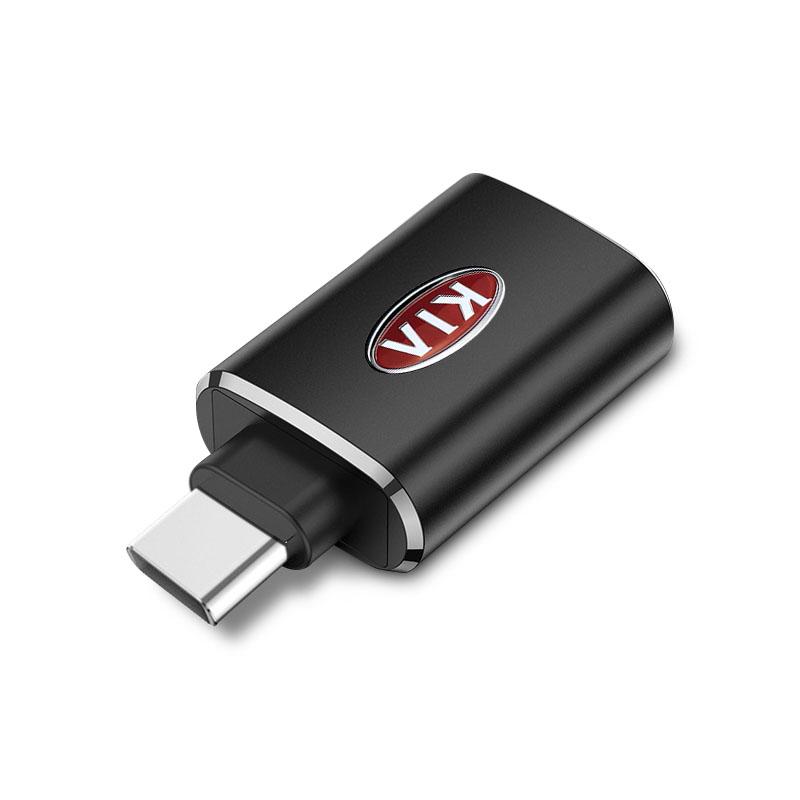 1 шт. Автомобильный USB Type-C Кабель-конвертер Зарядный адаптер Автоаксессуары Для Kia Rio Ceed Sportage Cerato Soul Sorento K2 K5 Flip