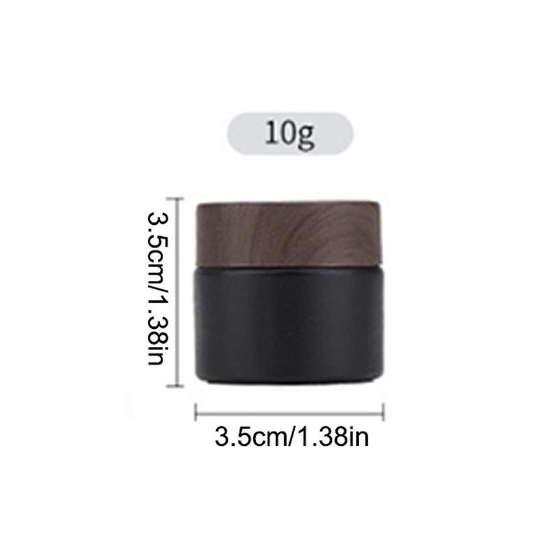 Plastic Lid Empty Jars Black Glass Cream Jar Cosmetic Container 10/30/60g Glass Bottle Make Up Container Travel Cosmetic Jars