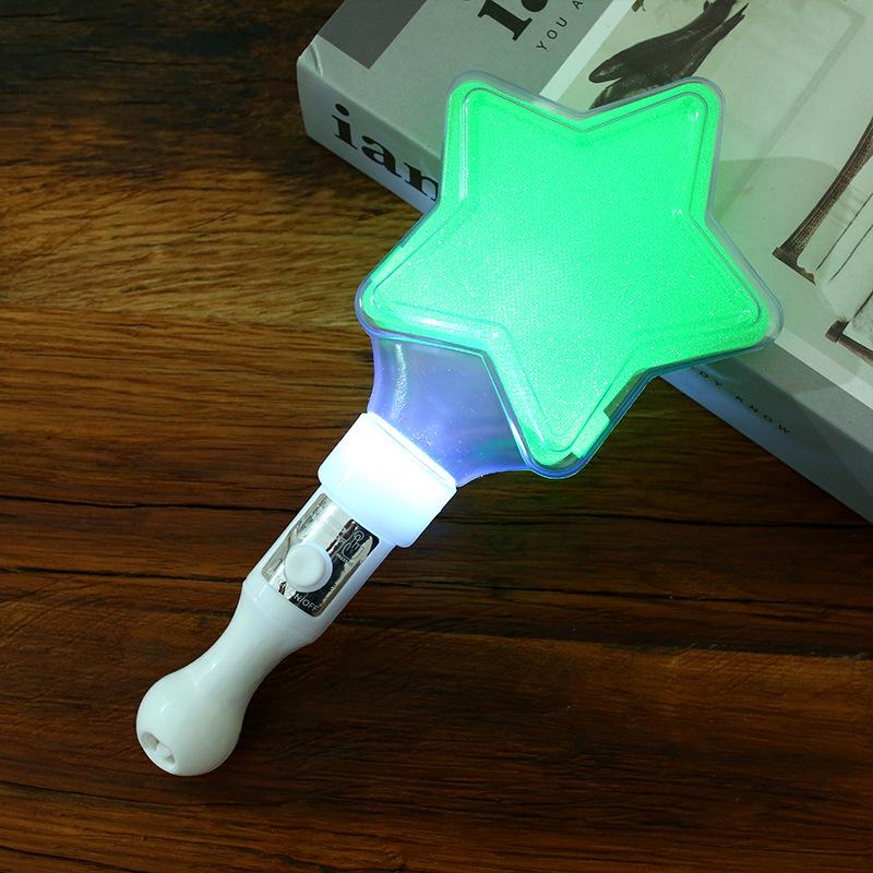 Five-Pointed Star Concert Glow Stick: Handheld Flashing Light for Stage & Cheering Atmosphere