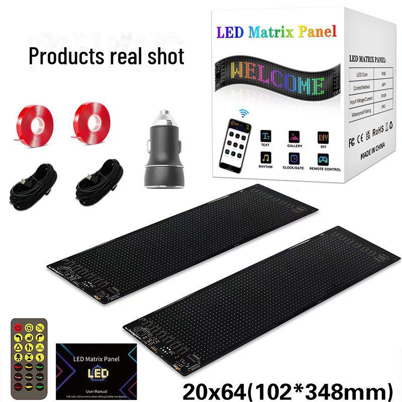 Waterproof Bluetooth LED Display Screen: Interactive Rear Window Expression with Flexible Soft Screen