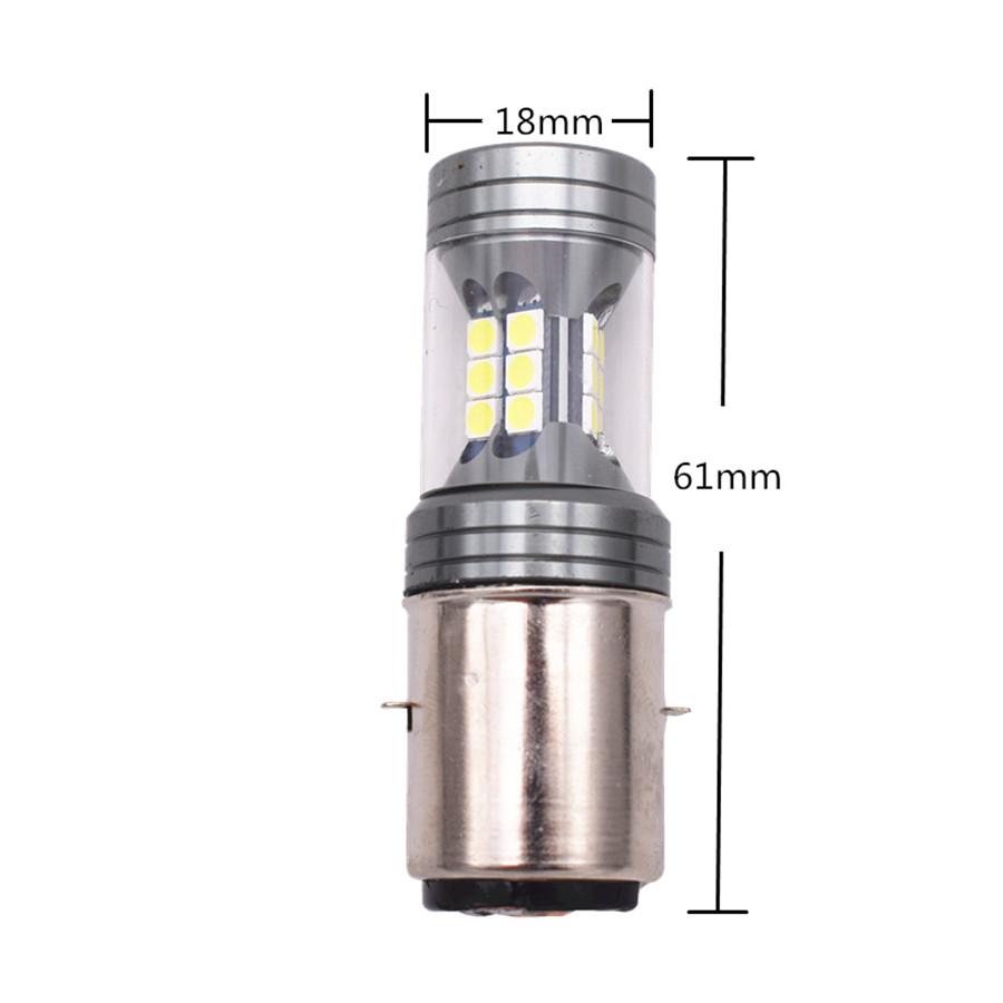 High Brightness BA20D LED Bulbs Headlight DRL Indicator Light Pure White 12V-24V