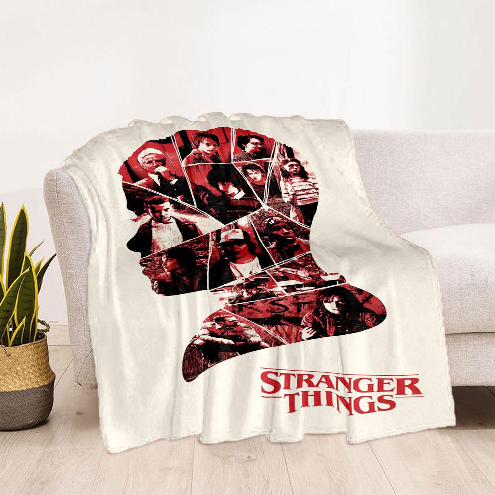 Stranger Things Blanket Suitable for sofas,travel, living rooms also a good gift for friends and family Suitable for all seasons.