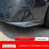 Комплект для модификации переднего бампера Camry: Противоударные полосы, Угловые протекторы, Сплиттер, Губа и Накладка на бампер для 9-го поколения