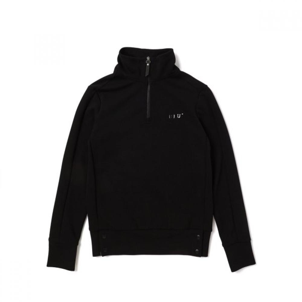 Blu DoT Half Zip Volume T shirT Plus Bk