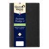 Quo Vadis Business Prestige 4/Club Diary (Starting April 2025) (Weekly Vertical, A6 Variant Size, 10x15cm), Black (qv60102bk)