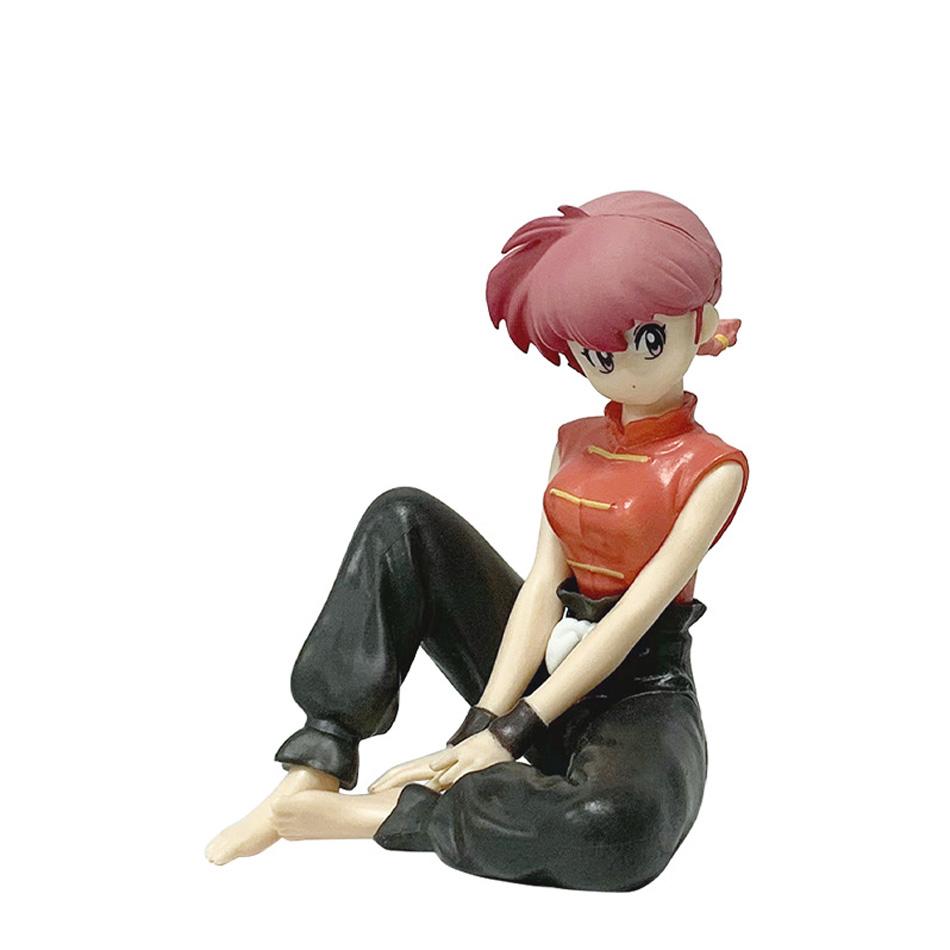 Аниме Ranma1/2 Время отдыха Тендо Аканэ Женский Ранма 10см Квайи Девушка Сидящая ПВХ Модель Фигурки Забавное Настольное Украшение Периферия