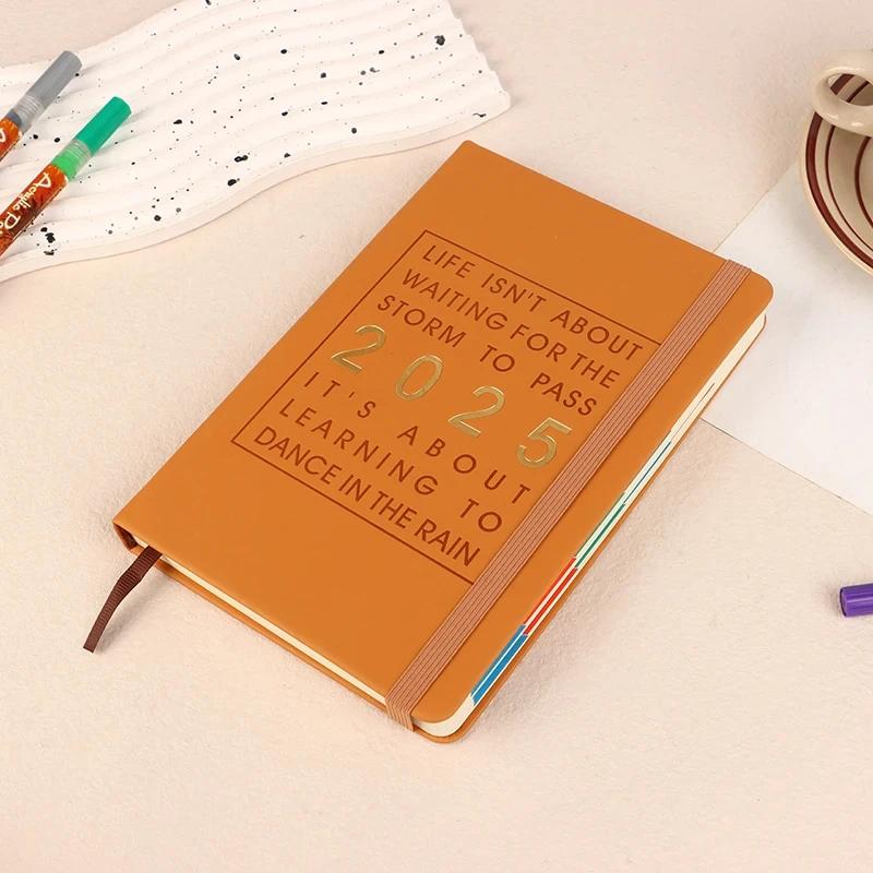 2025 Ежедневник 'Один день на странице' 12 месяцев Формат A5 Ежедневник План управления временем по неделям Дневник Блокнот