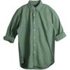 Polo Solid Color Single-Breasted Pleated Long Sleeve Shirt Men Shirts Green 710798540-070
