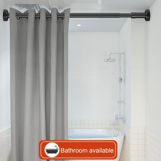 35/50CM Tension Curtain Rod Garland Holder Adjustable Expandable No Drilling Non-Slip Stainless