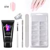 Painless Extension Glue Nail Art Paper Free Tray Quick Extension Crystal Nail Mold Painless Crystal Glue Set