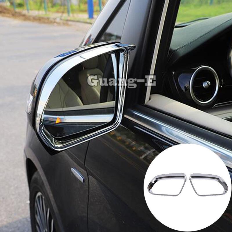 Car Rearview Mirror Rain Eyebrow Cover Trim Frame Exterior Accessories For Benz Vito W447 2016 2017 2018
