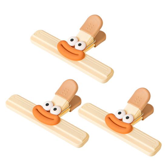 Клипса для запечатывания продуктов Милые герметичные зажимы для пакетов Зажим для пакетов влагостойкий Запайщики Креативный длинный хвост