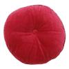 "Круглая оттоманка на открытом воздухе, пуф, декоративная подушка, подушка на заднее сиденье, малиново-красный- 15""