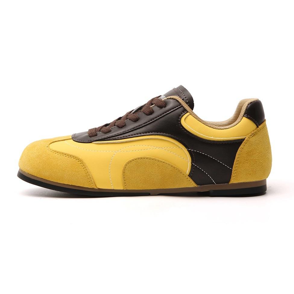 У Чжао Рут такие же ретро контрастные цветные кроссовки на плоской подошве в немецком стиле для тренировок, спортивные и повседневные кеды Forrest Gump в стиле джерси 2025 не