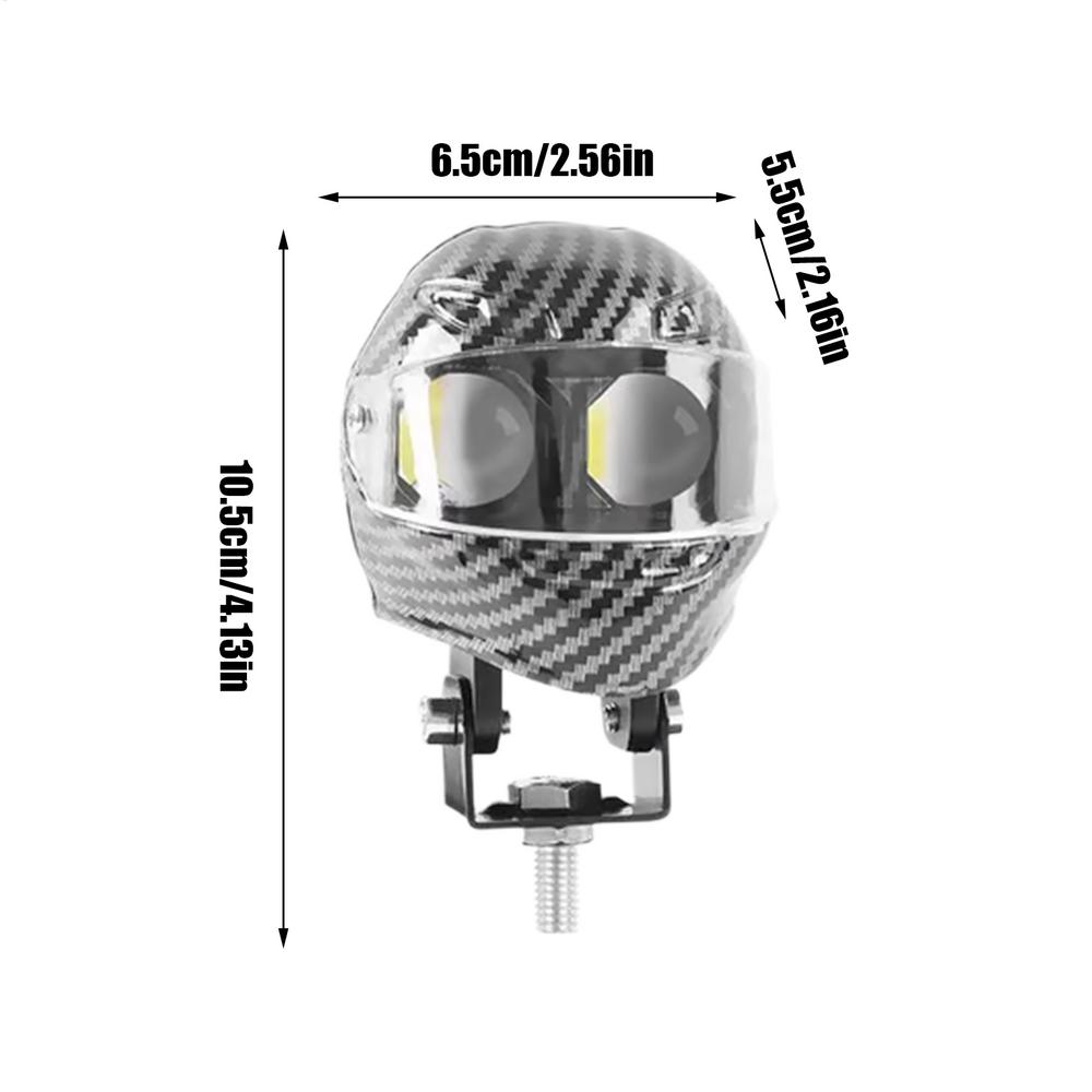 Мотоциклетные противотуманные фары Светодиодный вспомогательный свет для мотоцикла в стиле шлема Мотоциклетная фара дальнего света для скутера квадроцикла внедорожника