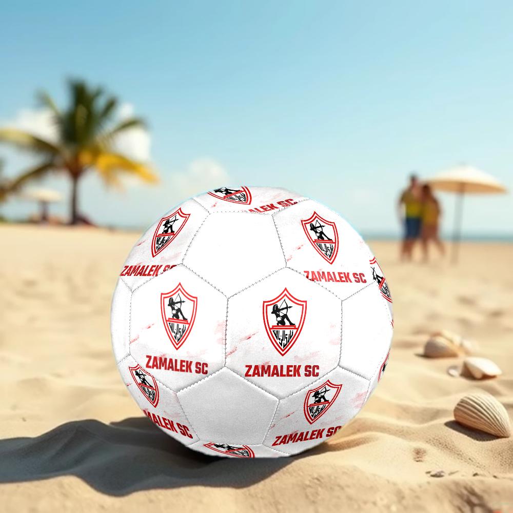 Zamalek SC size5 Soccer Ball, colorful, suitable for all ages, machine-stitched, PVC material, competition grade,durable and high bounce