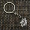 Fashion 30mm Key Ring Metal Key Chain Keychain Jewelry Antique Bronze   Plated Sexy Lips Kiss 24x20mm Pendant