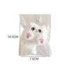 Soft Cute Cat Plush Keychain Stuffed Animal Pendant with Tail Rabbit Doll Keyring  Couple
