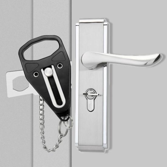 Портативный дверной стоп-сигнал для путешествий, дверной замок отеля, громкий звук 120 дБ, питание от батареек, простая установка, дверной стоп-сигнал