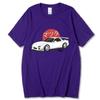 Футболки Harajuku Initial D, футболка унисекс большого размера, летняя футболка унисекс в стиле хип-хоп, забавная футболка GTR Vaporwave JDM с принтом автомобиля, повседневные топы унисекс