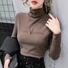 Winter Warm Women Turtleneck Pullovers Thick Bottoming Shirt for Women Warm Blouse Winter Top