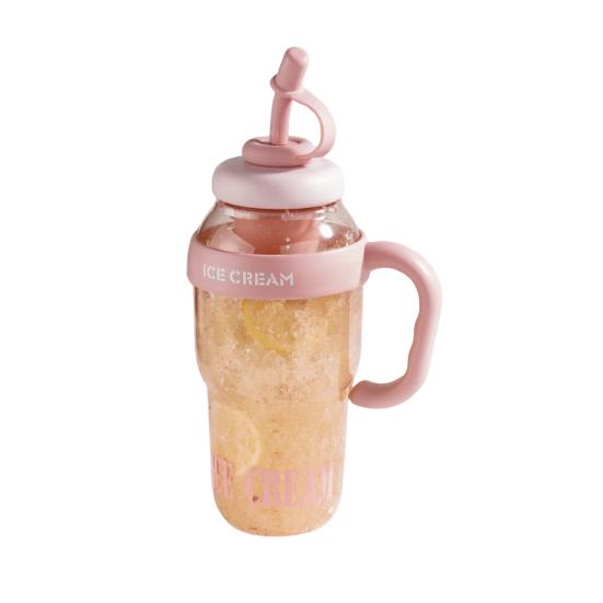 1300 мл симпатичная бутылка для воды с трубочкой, герметичная крышка, регулируемый ремешок, портативная дорожная кружка, большая емкость, бутылка для фитнеса, велосипеда, летний горшок для холодной воды без BPA