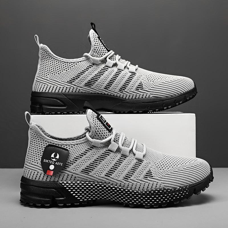 Модные мужские кроссовки, дышащая сетчатая повседневная обувь, удобные нескользящие кроссовки для бега на открытом воздухе для мужчин, высококачественные кроссовки