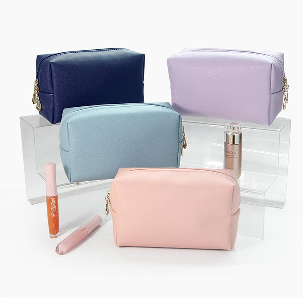 Сплошной цвет, модная милая дорожная косметичка для девочек-подростков, женский органайзер для хранения туалетных принадлежностей