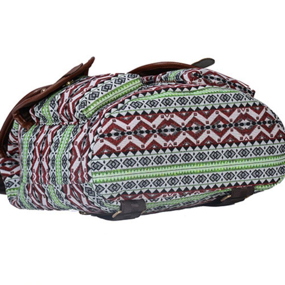 Свободное время Этнический стиль Рисунок Школьные сумки Холст Большая вместимость Рюкзаки Дорожный рюкзак Студент