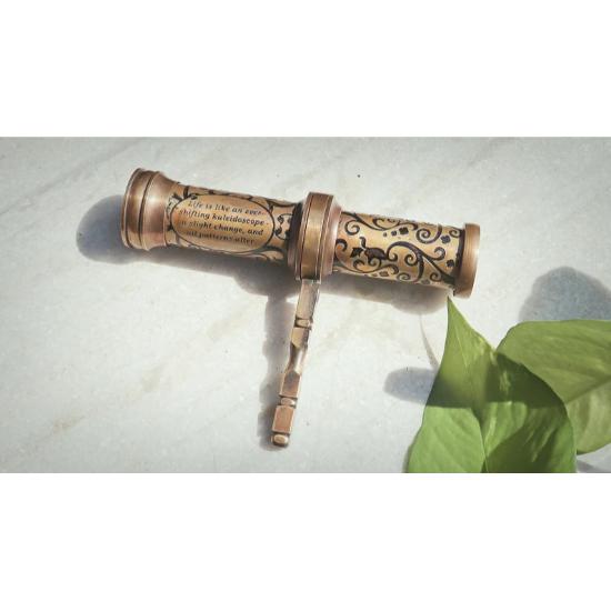 Personalised Kaleidoscope, Brass Kaleidoscope, Engraved Kaleidoscope, Personalized Gifts for Mom & Son,