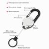 1Pcs Heavy Duty Retractable Pull Badges Id Reel Carabiner Key Chain Steel Wire Rope Buckle Key Holder Outdoor Keychain Tools