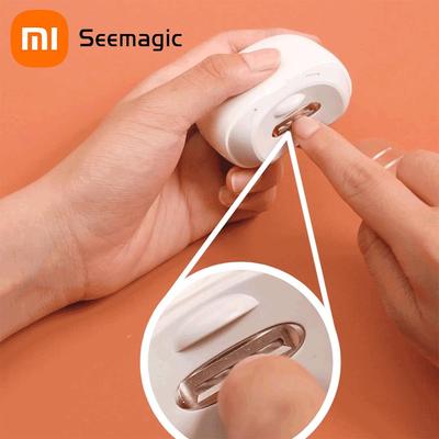Seemagic электрические автоматические кусачки для ногтей с легким триммером, маникюрные ножницы для ухода за детьми и взрослыми, инструменты для тела