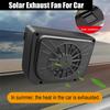 Автомобильный Мини Портативный Солнечный Автомобильный Охладитель Вытяжной Вентилятор Зарядка от Солнечного Света Выводит Горячий Воздух Странный Запах Солнечный Вытяжной Вентилятор Авто Интерьер