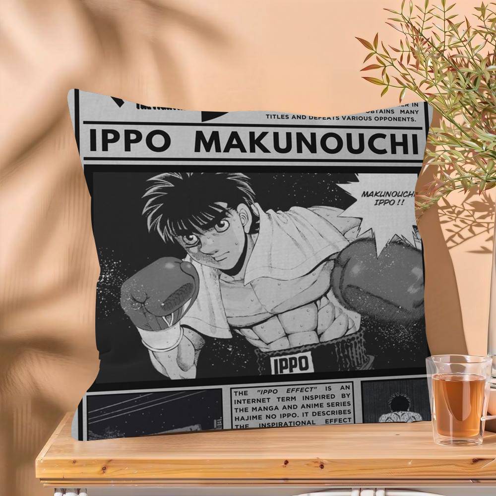 H-Hajime No Ippo Anime Boxing Personalized Pillow Cover Kids Bedroom Wild Party Decor Pillowcase kid Birthday shower Gift