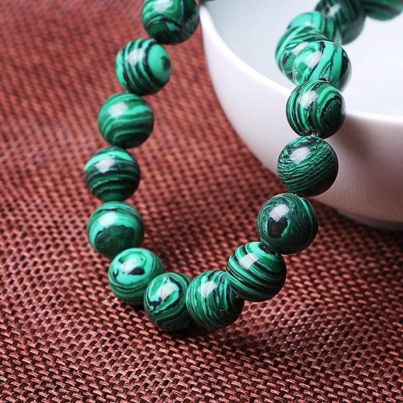 Ожерелье, браслет, яркий кулон для изготовления ювелирных изделий, натуральный малахит, драгоценный камень, сделай сам, для космоса, свободные бусины 4-12 мм, оптовая продажа